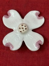 2&quot; White Flower Ceramic Brooch - $6.93
