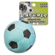 Coastal Pet Rascals Latex Soccer Ball Blue: Durable Toy for Dog&#39;s Dental Health - £4.62 GBP+