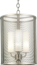 Pendant Light Cosmopolitan Metal Mesh Shade 3-Light White Onyx Transitional  - £1,106.46 GBP
