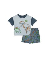 Jurassic World Toddler Boy Short Sleeve &amp; Shorts Pajama 2-Piece Size 12M... - £14.79 GBP
