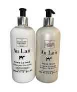 2x THE SCOTTISH FINE SOAPS ~ Au Lait HAND WASH & Hand Lotion Duo - $34.65