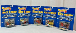 6 NEW Hot Wheels Mini Race &#39;N Show Speed Machines Realistic Worlds Scene... - $74.25