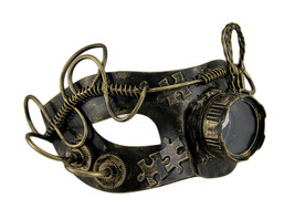 Zeckos Metallic Steampunk Monocle Eye Mask - £19.74 GBP