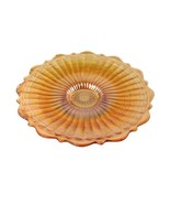 Fenton Stippled Rays with Scale Band Marigold Carnival Glass Plate Antiq... - £31.10 GBP