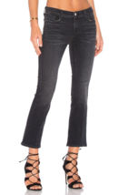 J BRAND Womens Cropped Jeans Selena Bootcut Solid Black Size 26W 8314E453 - £63.80 GBP