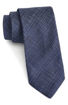 John Varvatos Star USA Mens Weave Print Silk Blend Tie, One Size, Navy - $97.02