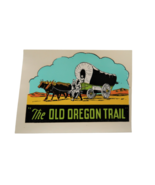 The Old Oregon Trail Luggage Sticker Indian Arts &amp; Crafts NOS Car Decal ... - $12.99