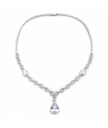 3W1427 - Rhodium Brass Jewelry Sets with AAA Grade CZ  in Clear - €111,11 EUR