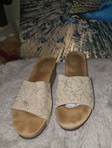 Carosello Italian Slip-on Wedge Sandals Women&#39;s Shoes Size 8 EU 41 Express Shipp - £7.17 GBP