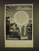 1936 Aladdin Radiator Ad - in french - Le Radiateur a eau chaude Aladdin - $18.49