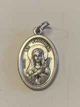 Saint Philomena Silvertone Medal, New #MD-005 - $1.98