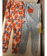 Just One You Carter&#39;s 2 Piece Pajama Set Girls 3T  100% Cotton Full Zipp... - £10.29 GBP