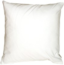 Caravan Cotton White 18x18 Throw Pillow, with Polyfill Insert - £19.94 GBP