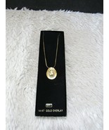 Cowgirl Hat Pendant 14 Kt Gold Overlay 17&quot; Chain Necklace in Executive G... - £11.84 GBP