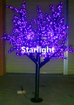 6ft Outdoor LED Christmas Light Cherry Blossom Tree Holiday Home Decor Purple - £318.80 GBP