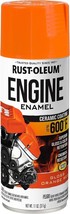 Rust-Oleum 366433 Engine Enamel Spray Paint, 11 oz, Gloss Orange Red - £13.55 GBP