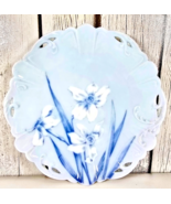 Rosenthal Versailles Copenhagen 7in Reticulated Dessert Plate Blue Flora... - $69.29