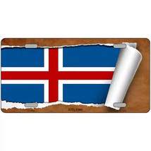 Iceland Scroll Flag Metal Sign - $20.52 CAD