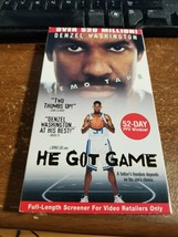 He Got Game 1998 VHS Movie-Drama Basketball Denzel Washington Rare Screener - £6.22 GBP