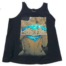 Hard Ten Hustle Black Tank Top Muscle Shirt US Large - $12.86
