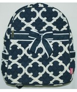 NGIL OTG2828NY Color Navy and White Quilted Microfiber Backpack Geometri... - £32.06 GBP