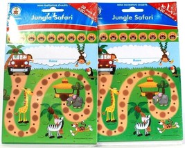 2 Carsen Dellosa Publishing Jungle Safari Mini Incentive Charts With Sti... - $266.32 MXN