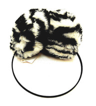 Madison AVE Unisex Fuzzy Earmuffs Faux-Fur Non-Adjustable White Tiger OS - £12.64 GBP
