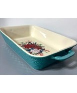 Pioneer Woman Floral Stoneware Baking Casserole Dish Rectangular Blue Fl... - $20.80