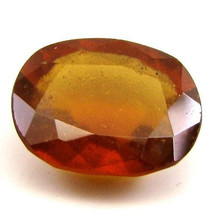 Certified 5.36Ct Natural GOMEDH Hessonite Garnet Oval Faceted Gemstone - £17.96 GBP