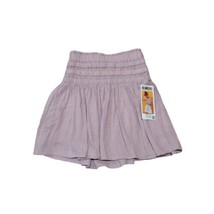 Pleated Gauze Mini Skirt Womens Size Small Rose Pink Ruffled - $11.87