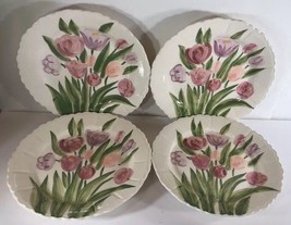 Vintage Hand Painted 4-Dessert Plates by Herman Dodge & Son Homestead Collection - £62.94 GBP