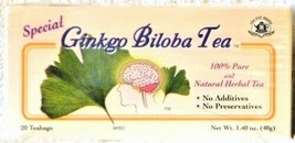 Special Ginkgo Biloba Tea 20 Tea Bags by the Teapot Brand - $9.89