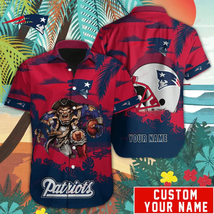New England Team Patriots Hawaiian Shirt Mascot Customize Your Name, Best Gift - £8.20 GBP+