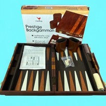 VTG Cardinal Prestige Backgammon Set 147 Brown Case COMPLETE Sealed Game Pieces - $25.12