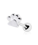 316L Stainless Steel Puppy Paw Print Cartilage - $26.81 CAD