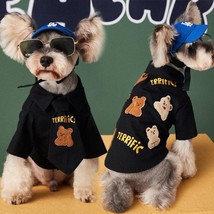 Trendy And Handsome Cotton Shirt With Tie For Small And Medium-Sized Dog Pets - £17.63 GBP