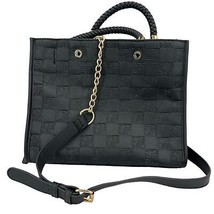 Steve Madden Black Tote Bjeanne crossbody chain strap purse synthetic bag - £35.17 GBP