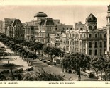  Vtg Postcard 1920s Rio De Janeiro Brazil Avenida rio Brando UNP - £11.88 GBP
