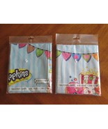 Lot of 2  Shopkins Tablecloth Cover Birthday Party Supplies 54&quot;x84&quot; Allo... - $177.59 MXN