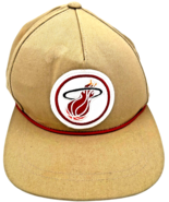 Mitchell &amp; Ness 2014 Miami Heat Hardwood Classics Leather Strapback Tan ... - $35.15