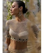 Bridal Blouse/Handmade Embroidery Blouse | Saree Blouse| Designer Work B... - $357.99 CAD