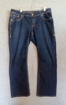 Melissa McCarthy Seven 7 Jeans Womens 16W Denim Straight Medium Wash - £16.30 GBP