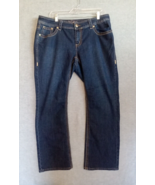 Melissa McCarthy Seven 7 Jeans Womens 16W Denim Straight Medium Wash - £16.25 GBP