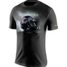 Nike Men&#39;s Chicago Bears Vapor Helmet Cotton Short Sleeve T-Shirt Black Medium - £17.86 GBP
