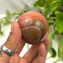 Jasper Natural Stone Crystal Quartz Ball 191g Healing Sphere 52mm - $24.29