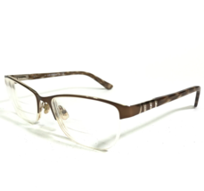 Liz Claiborne Eyeglasses Frames L015 0RF4 Brown Gold Cat Eye Half Rim 55-17-140 - £25.63 GBP