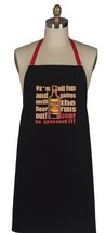 Kay Dee designs chef apron black Beer is good W4003 - $435.49 MXN