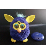 Furby Boom Starry Night Blue &amp; Yellow Hasbro Interactive Toy Tested Works - $49.50