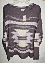 Mudd Southwestern Print Knit Sweater Top Nwt Xl - £7.73 GBP