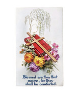 1985 Prayer Funeral Card John Beckman Italy Print Bible Cross Religion E10 - $19.99
